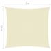 Voile de parasol Tissu Oxford rectangulaire 2,5x3 m Crème - Photo n°6