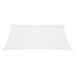 Voile de parasol Tissu Oxford rectangulaire 2,5x4,5 m Blanc - Photo n°3