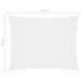 Voile de parasol Tissu Oxford rectangulaire 2,5x4,5 m Blanc - Photo n°6