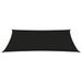 Voile de parasol Tissu Oxford rectangulaire 2,5x4,5 m Noir - Photo n°3