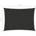 Voile de parasol Tissu Oxford rectangulaire 2,5x4,5m Anthracite - Photo n°6