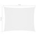 Voile de parasol Tissu Oxford rectangulaire 2,5x4 m Blanc - Photo n°6