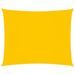 Voile de parasol Tissu Oxford rectangulaire 2,5x4 m Jaune - Photo n°1