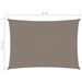 Voile de parasol Tissu Oxford rectangulaire 2,5x4 m Taupe - Photo n°6