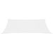 Voile de parasol Tissu Oxford rectangulaire 2,5x5 m Blanc - Photo n°3