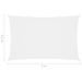 Voile de parasol Tissu Oxford rectangulaire 2,5x5 m Blanc - Photo n°6