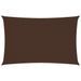 Voile de parasol Tissu Oxford rectangulaire 2,5x5 m Marron - Photo n°1