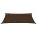 Voile de parasol Tissu Oxford rectangulaire 2,5x5 m Marron - Photo n°3