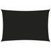 Voile de parasol Tissu Oxford rectangulaire 2,5x5 m Noir - Photo n°1