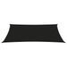 Voile de parasol Tissu Oxford rectangulaire 2,5x5 m Noir - Photo n°3