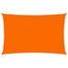 Voile de parasol Tissu Oxford rectangulaire 2,5x5 m Orange - Photo n°1