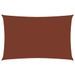 Voile de parasol Tissu Oxford rectangulaire 2,5x5 m Terre cuite - Photo n°1