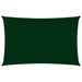 Voile de parasol Tissu Oxford rectangulaire 2,5x5 m Vert foncé - Photo n°1