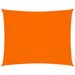 Voile de parasol Tissu Oxford rectangulaire 2x2,5 m Orange - Photo n°1