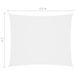 Voile de parasol Tissu Oxford rectangulaire 2x3,5 m Blanc - Photo n°6