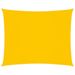 Voile de parasol Tissu Oxford rectangulaire 2x3,5 m Jaune - Photo n°1