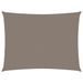 Voile de parasol Tissu Oxford rectangulaire 2x3,5 m Taupe - Photo n°1