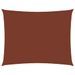 Voile de parasol Tissu Oxford rectangulaire 2x3,5 m Terre cuite - Photo n°1