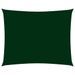 Voile de parasol Tissu Oxford rectangulaire 2x3,5 m Vert foncé - Photo n°1