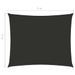 Voile de parasol Tissu Oxford rectangulaire 2x3 m Anthracite - Photo n°6