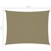 Voile de parasol Tissu Oxford rectangulaire 2x3 m Beige - Photo n°6