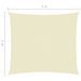 Voile de parasol Tissu Oxford rectangulaire 2x3 m Crème - Photo n°6