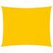 Voile de parasol Tissu Oxford rectangulaire 2x3 m Jaune - Photo n°1