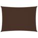 Voile de parasol Tissu Oxford rectangulaire 2x3 m Marron - Photo n°1