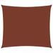 Voile de parasol Tissu Oxford rectangulaire 2x3 m Terre cuite - Photo n°1
