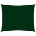 Voile de parasol Tissu Oxford rectangulaire 2x3 m Vert foncé - Photo n°1