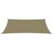 Voile de parasol Tissu Oxford rectangulaire 2x4,5 m Beige - Photo n°3