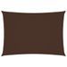 Voile de parasol Tissu Oxford rectangulaire 2x4,5 m Marron - Photo n°1