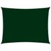 Voile de parasol Tissu Oxford rectangulaire 2x4,5 m Vert foncé - Photo n°1