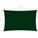 Voile de parasol Tissu Oxford rectangulaire 2x4,5 m Vert foncé - Photo n°6