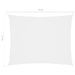 Voile de parasol Tissu Oxford rectangulaire 2x4 m Blanc - Photo n°6