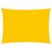 Voile de parasol Tissu Oxford rectangulaire 2x4 m Jaune - Photo n°1