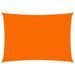 Voile de parasol Tissu Oxford rectangulaire 2x4 m Orange - Photo n°1