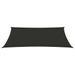 Voile de parasol Tissu Oxford rectangulaire 2x5 m Anthracite - Photo n°3