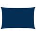 Voile de parasol Tissu Oxford rectangulaire 2x5 m Bleu - Photo n°1