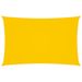 Voile de parasol Tissu Oxford rectangulaire 2x5 m Jaune - Photo n°1