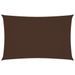 Voile de parasol Tissu Oxford rectangulaire 2x5 m Marron - Photo n°1