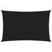 Voile de parasol Tissu Oxford rectangulaire 2x5 m Noir - Photo n°1