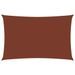 Voile de parasol Tissu Oxford rectangulaire 2x5 m Terre cuite - Photo n°1
