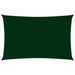 Voile de parasol Tissu Oxford rectangulaire 2x5 m Vert foncé - Photo n°1