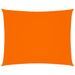 Voile de parasol Tissu Oxford rectangulaire 3,5x4,5 m Orange - Photo n°1