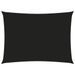 Voile de parasol Tissu Oxford rectangulaire 3,5x5 m Noir - Photo n°1