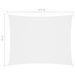 Voile de parasol Tissu Oxford rectangulaire 3x4,5 m Blanc - Photo n°6