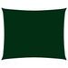 Voile de parasol Tissu Oxford rectangulaire 3x4,5 m Vert foncé - Photo n°1