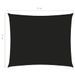 Voile de parasol Tissu Oxford rectangulaire 3x4 m Noir - Photo n°6