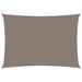 Voile de parasol Tissu Oxford rectangulaire 3x4 m Taupe - Photo n°1